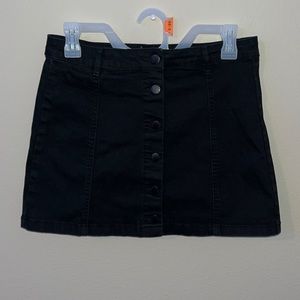 Black Button Up Skirt